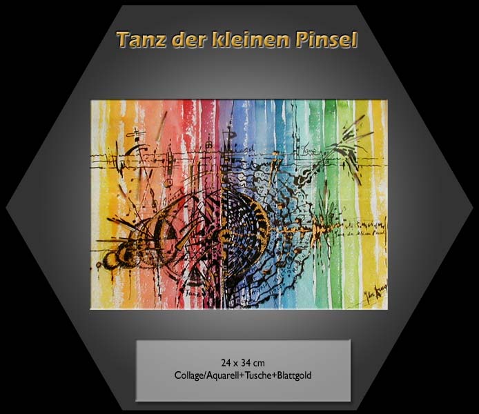  Aquarelle Tanz der kleinen Pinsel